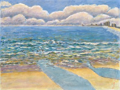 Evening, North Myrtle Beach by Patricia Contemporary Artist Eyre